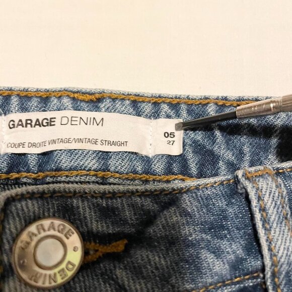 Garage Denim Vintage Straight Womens Size 27 Jeans - Picture 3 of 16